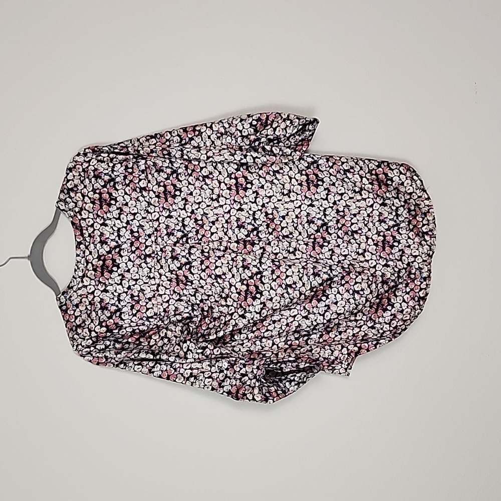 Daniel Rainn Ferraro Split Neck Blouse Womens M - image 2